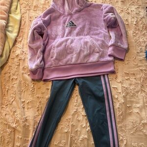 Adidas girls matching set - size 5